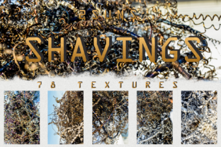 78 Silver Spirals of Metal Shaving Textures