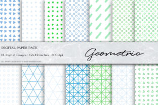 Geometric Digital Papers for Creative and Professional Use