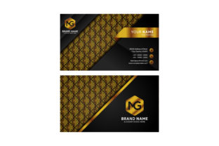 Gold Geometric Pattern Business Card: A Stylish and Sophisticated Design Solution
