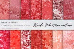 Red Watercolor Digital Papers: A Vibrant Addition to Your Creative Toolkit