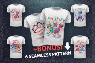 Set Cute Pencil - for Print T-shirt