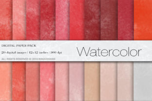 Watercolor Digital Paper Backgrounds for Creative and Professional Use